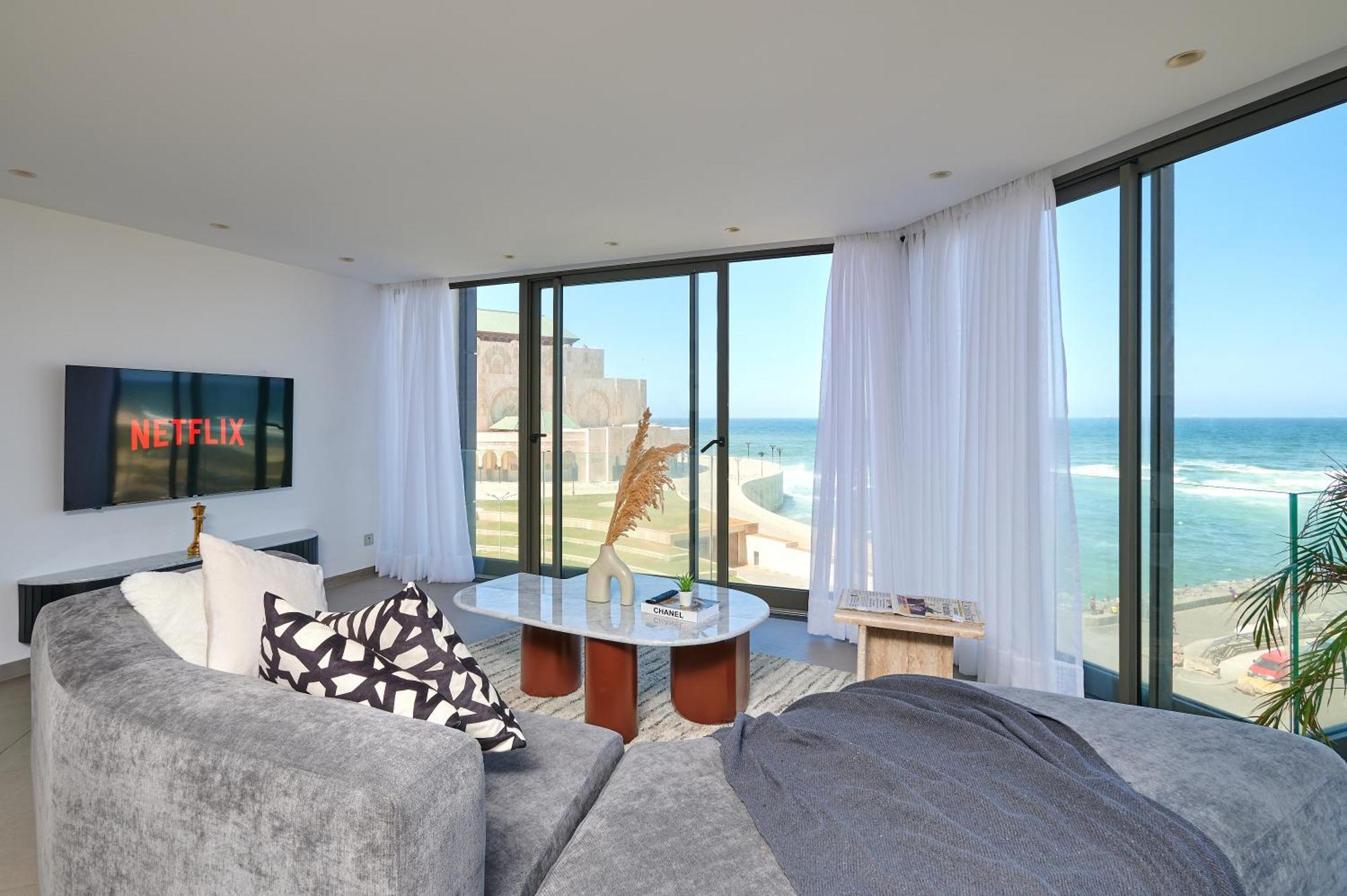 Apartment Sea View B22 -Mosquee Hassan II By Thecasaedition Casablanca Bagian luar foto
